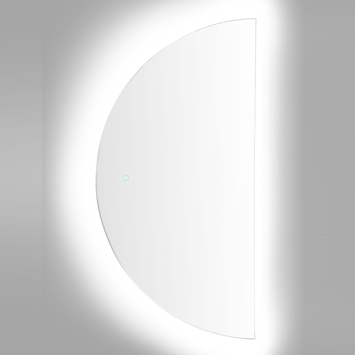 LED-Badezimmer-Spiegel LOUE 50 cm 100 cm Silber