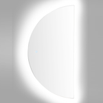 LED-Badezimmer-Spiegel LOUE 50 cm 100 cm Silber