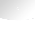 LED-Badezimmer-Spiegel LOUE 50 cm 100 cm Silber