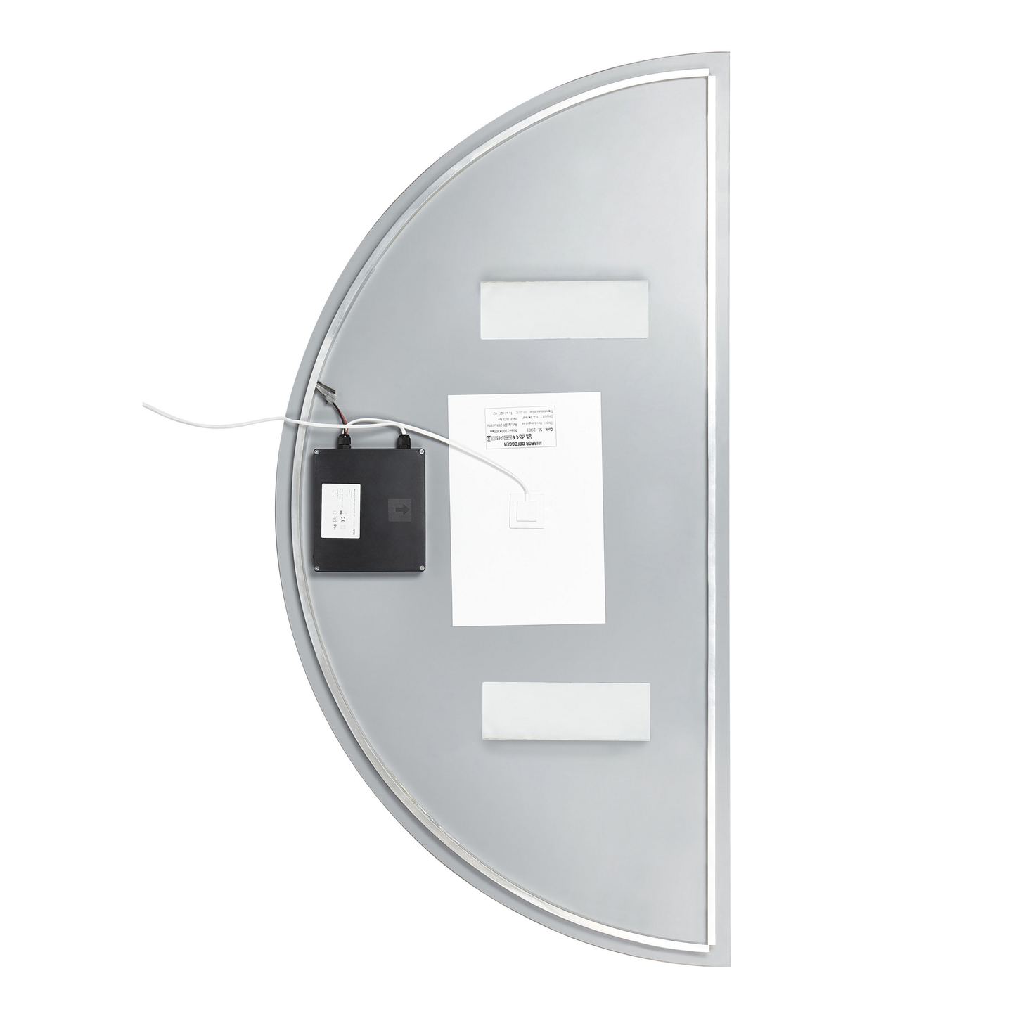 LED-Badezimmer-Spiegel LOUE 50 cm 100 cm Silber