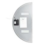 LED-Badezimmer-Spiegel LOUE 50 cm 100 cm Silber