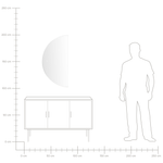 LED-Badezimmer-Spiegel LOUE 50 cm 100 cm Silber