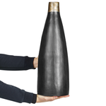 Terrakotta Dekovase 54 cm Schwarz Gold EMONA