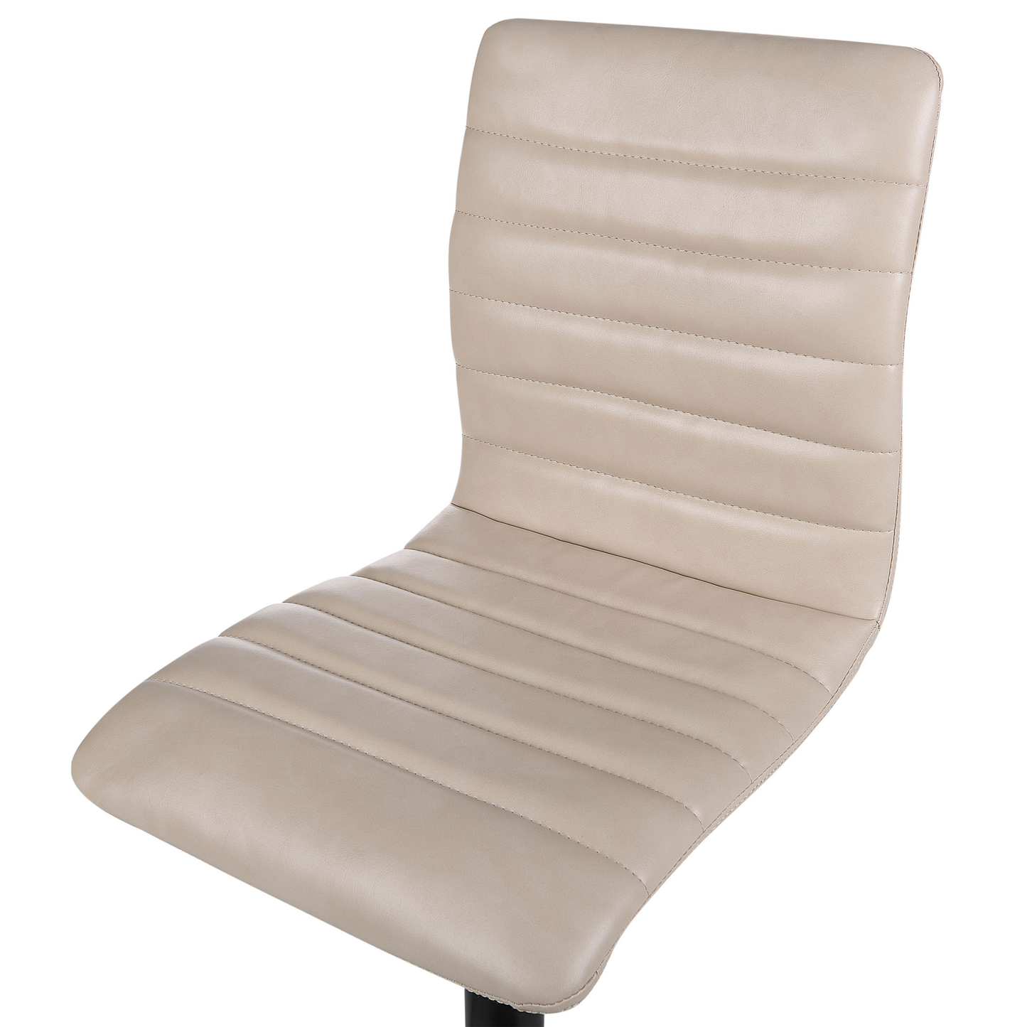 Set mit 2 Barstühlen LUCERNE Kunstleder drehbar Hellbeige