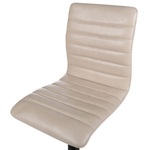 Set mit 2 Barstühlen LUCERNE Kunstleder drehbar Hellbeige