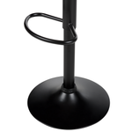 Set mit 2 Barstühlen LUCERNE Kunstleder drehbar Hellbeige