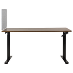 Schreibtischtrennwand hellgrau 72 x 50 cm SPLIT