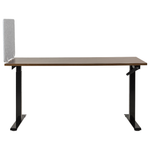 Schreibtischtrennwand hellgrau 80 x 50 cm SPLIT