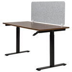 Schreibtischtrennwand hellgrau 130 x 50 cm SPLIT