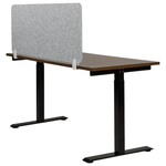 Schreibtischtrennwand hellgrau 130 x 50 cm SPLIT