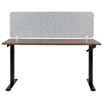 Schreibtischtrennwand hellgrau 160 x 50 cm SPLIT