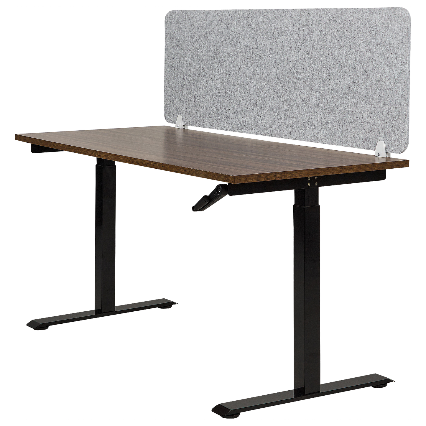 Schreibtischtrennwand hellgrau 160 x 50 cm SPLIT