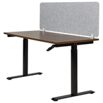 Schreibtischtrennwand hellgrau 160 x 50 cm SPLIT