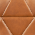 Set mit 2 Barstühlen VALETTA Kunstleder drehbar Goldbraun