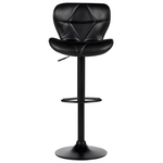 Set mit 2 Barstühlen VALETTA Kunstleder drehbar Schwarz