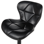 Set mit 2 Barstühlen VALETTA Kunstleder drehbar Schwarz