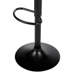 Set mit 2 Barstühlen VALETTA Kunstleder drehbar Schwarz