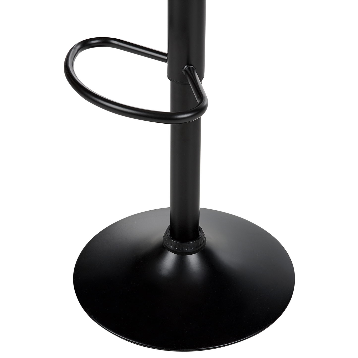 Set mit 2 Barstühlen PEORIA Kunstleder drehbar Goldbraun