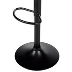 Set mit 2 Barstühlen PEORIA Kunstleder drehbar Goldbraun