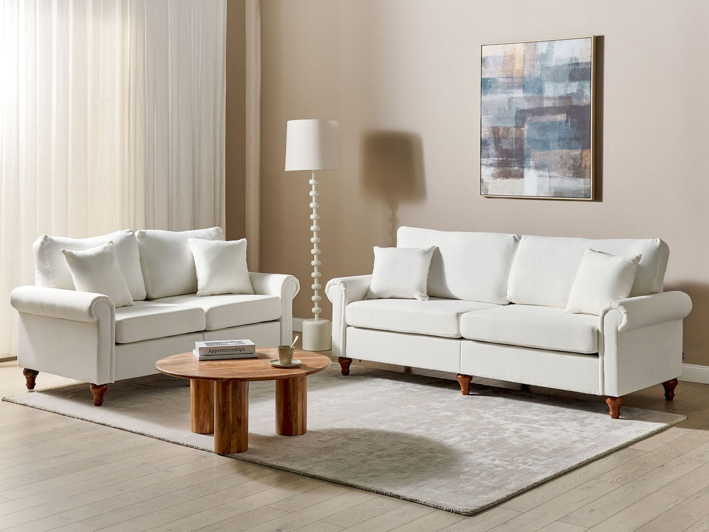 Sofa Set cremeweiss 5-Sitzer GINNERUP