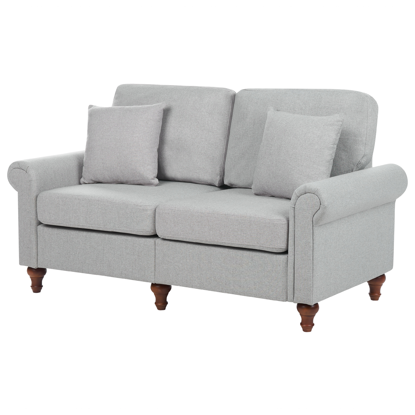 2-Sitzer Sofa hellgrau GINNERUP