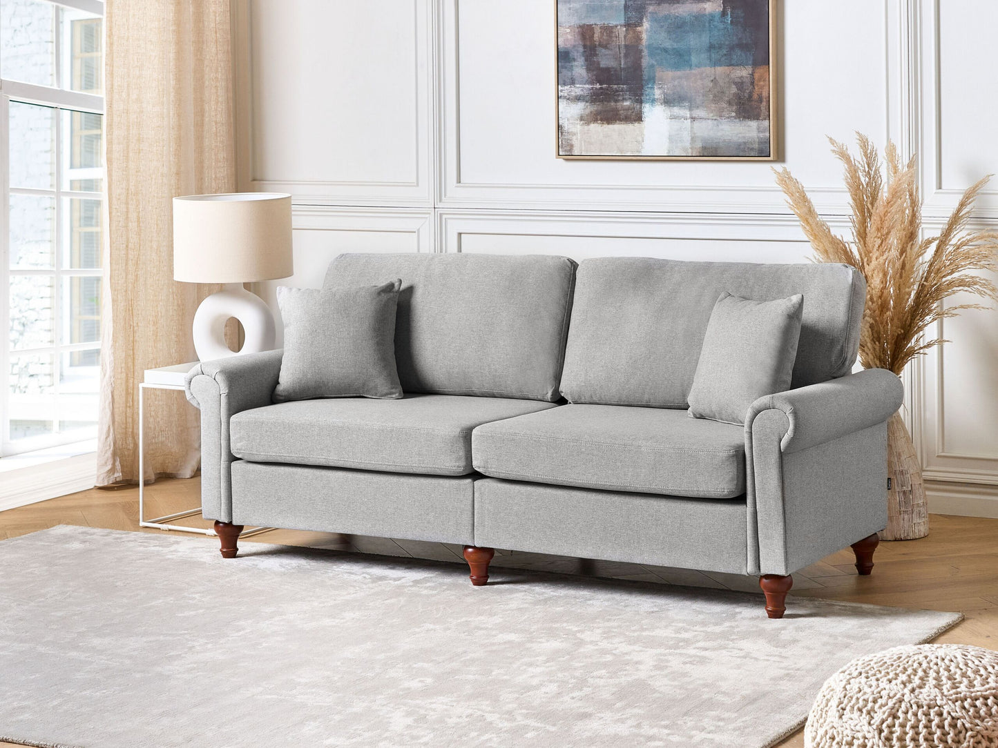 3-Sitzer Sofa hellgrau GINNERUP