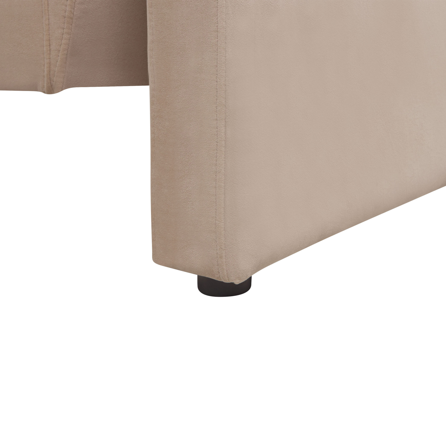 3-Sitzer Sofa Samtstoff sandbeige MAUNU