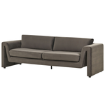 3-Sitzer Sofa Samtstoff graphitgrau MAUNU