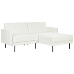 2-Sitzer Ecksofa cremeweiss linksseitig BREDA