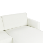 2-Sitzer Ecksofa cremeweiss linksseitig BREDA