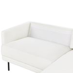 2-Sitzer Ecksofa cremeweiss linksseitig BREDA