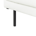 2-Sitzer Ecksofa cremeweiss linksseitig BREDA