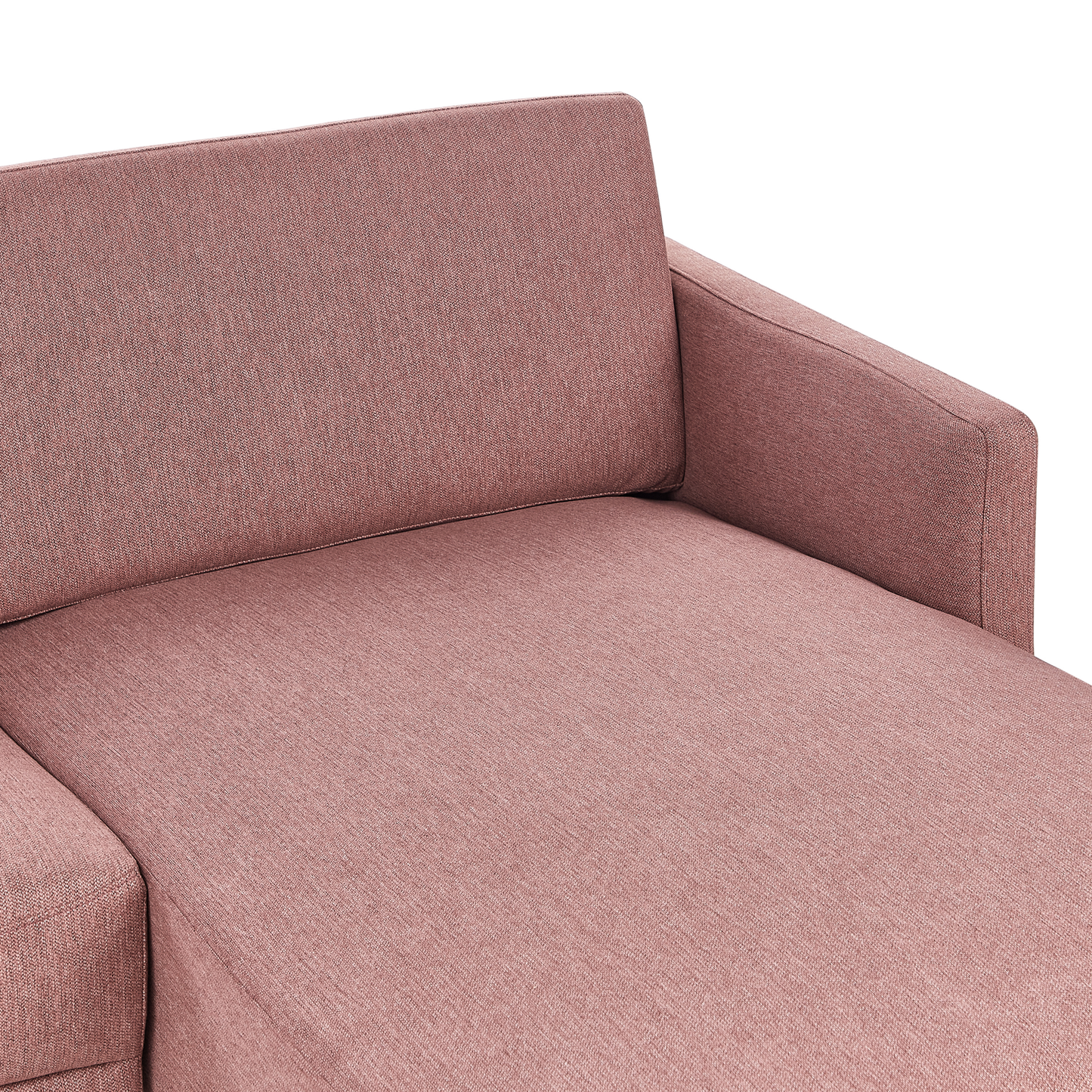 2-Sitzer Ecksofa rosa linksseitig BREDA