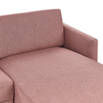 2-Sitzer Ecksofa rosa linksseitig BREDA