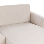 2-Sitzer Ecksofa hellbeige linksseitig BREDA