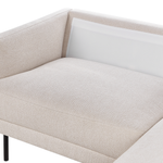 2-Sitzer Ecksofa hellbeige linksseitig BREDA