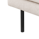 2-Sitzer Ecksofa hellbeige linksseitig BREDA
