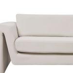 3-Sitzer Sofa Samtstoff hellbeige MAUNU