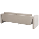 3-Sitzer Sofa Samtstoff taupe MAUNU