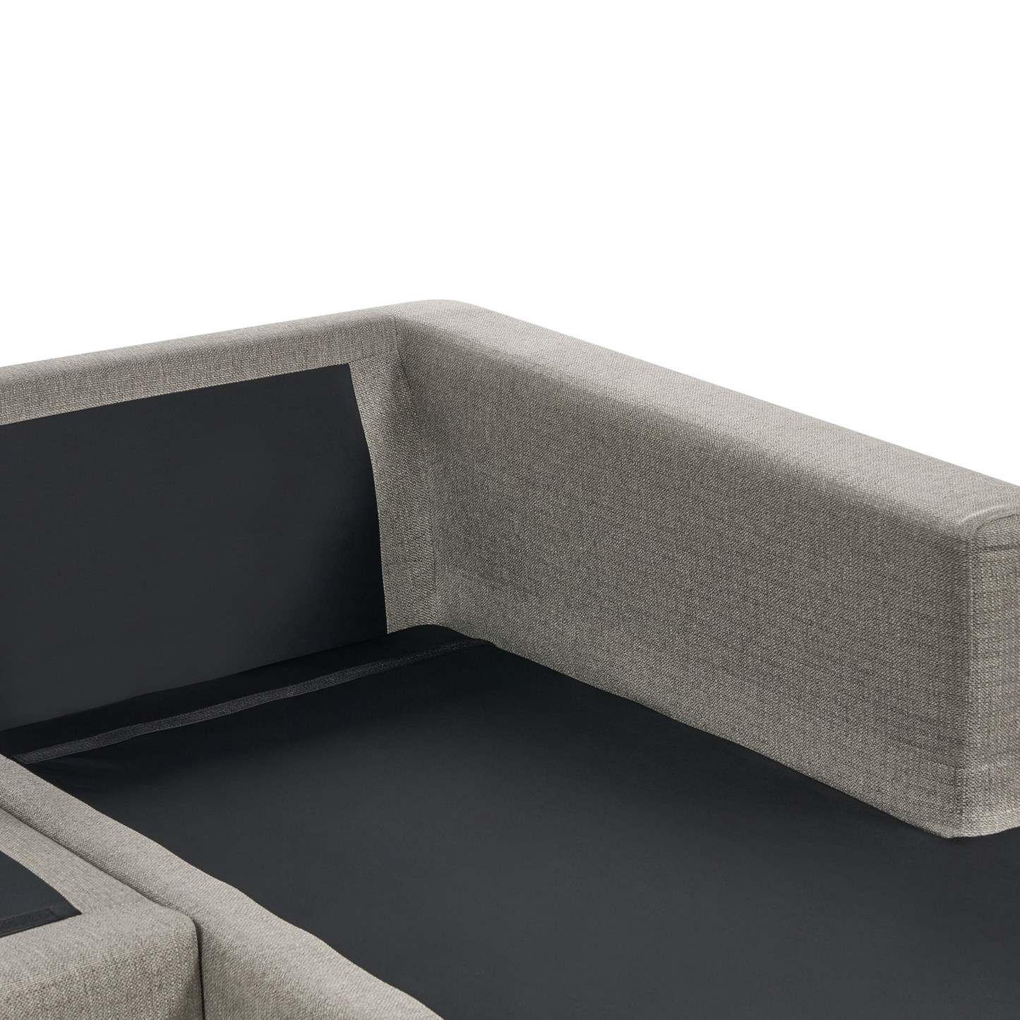 Wohnlandschaft U-förmig taupe 5-Sitzer LILVIKEN