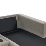 Wohnlandschaft U-förmig taupe 5-Sitzer LILVIKEN