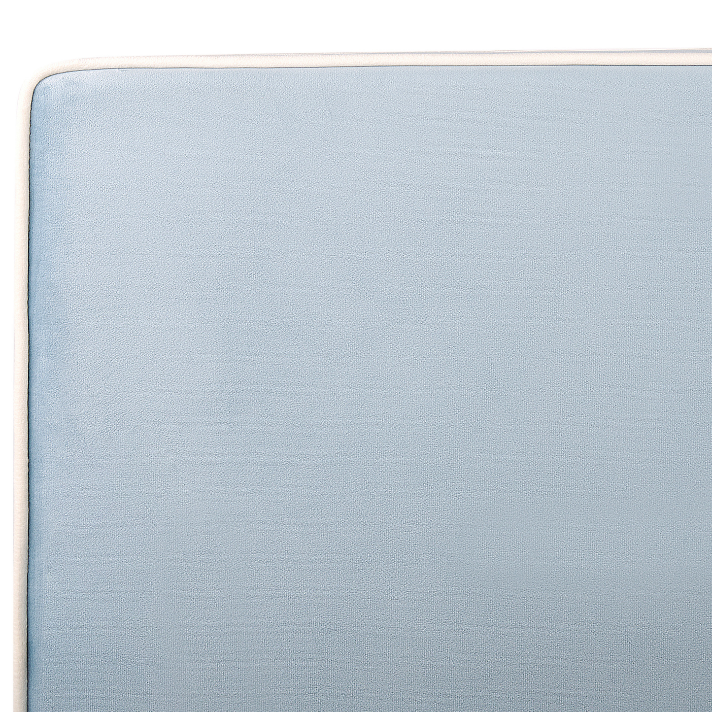 Polsterbett Samtstoff hellblau Lattenrost 90 x 200 cm TEENIE