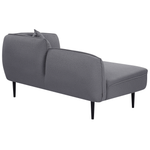 Chaiselongue Bouclé dunkelgrau rechtsseitig CHEVANNES