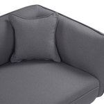 Chaiselongue Bouclé dunkelgrau rechtsseitig CHEVANNES