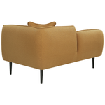 Chaiselongue Bouclé senfgelb rechtsseitig CHEVANNES