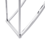 Bücherregal mit 4 Fächern HOLLOW Metall 175 cm Silber