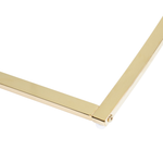 Couchtisch Glas / Edelstahl gold quadratisch 70 x 70 cm RINGGOLD