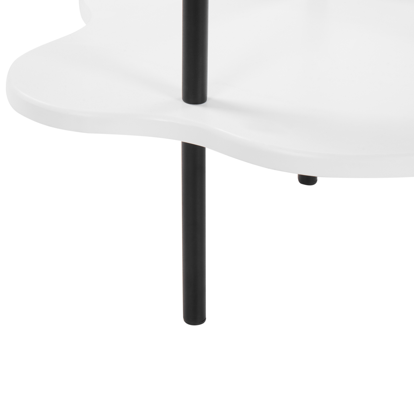 Beistelltisch schwarz / weiss Wolkenform CLOUD