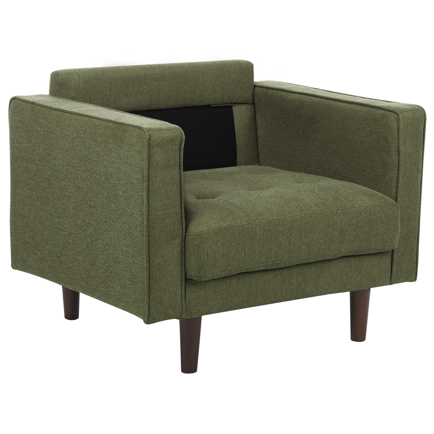 Sessel NURMO Stoff Dunkelgrün