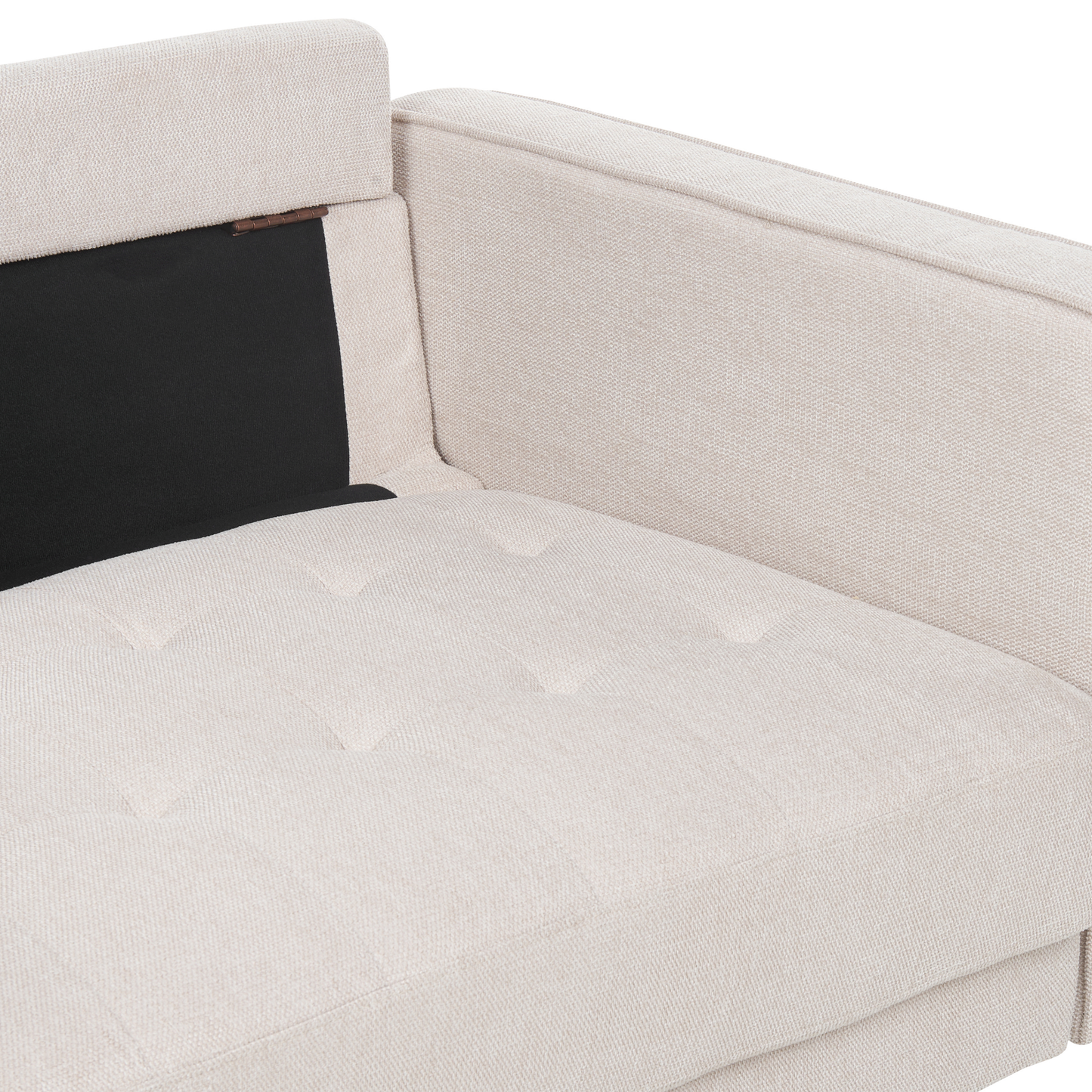 2-Sitzer Sofa hellbeige NURMO